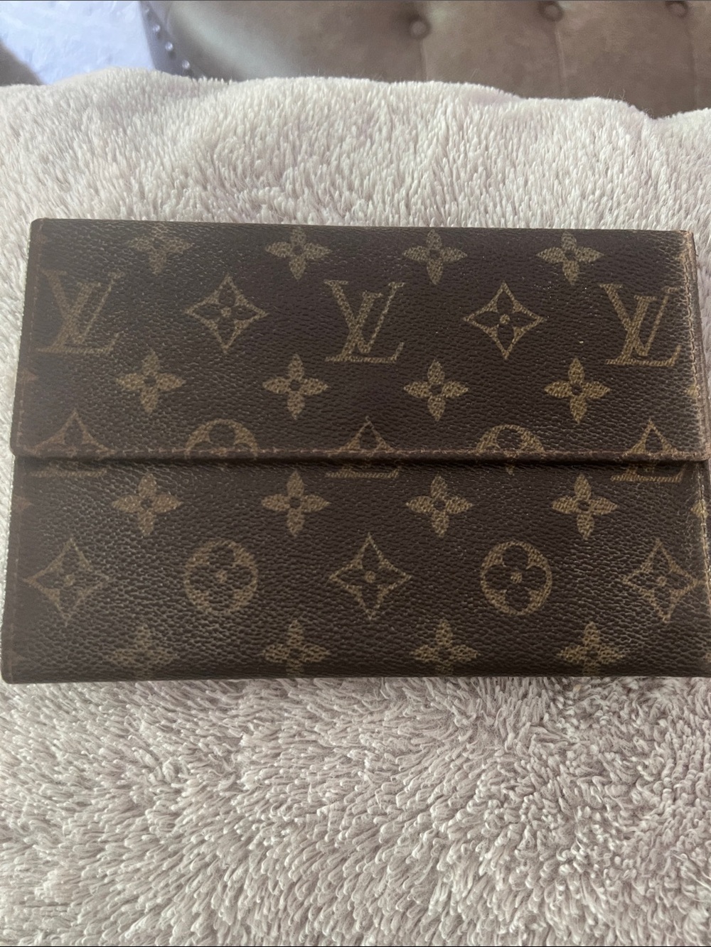Louis Vuitton Brown Monogram Canvas Trifold Wallet